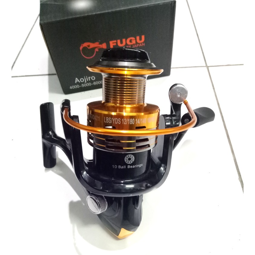 Reel fugu aojiro 4000 reel spining 10ball bearings