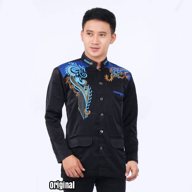 Jasko Bordir Modern Putih Biru Hijau krem | Grosir koko jasko