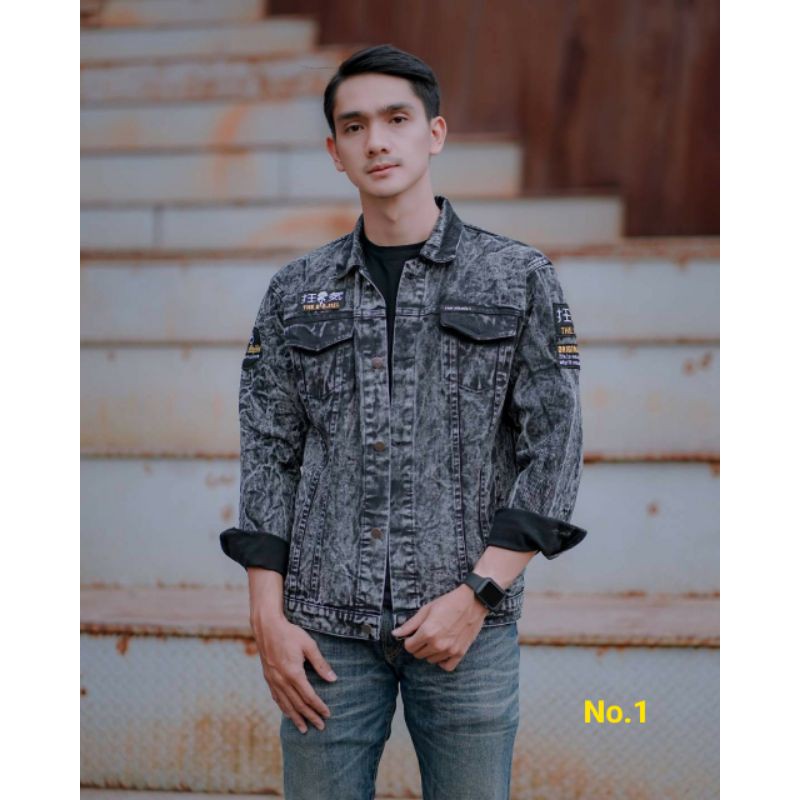 Jaket Levis Bordir patch