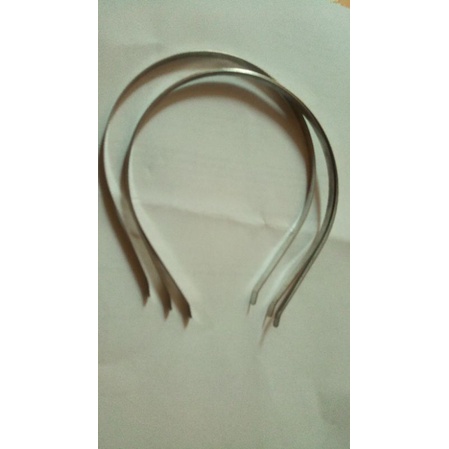 bando besi polos 0,4cm hitam dan silver