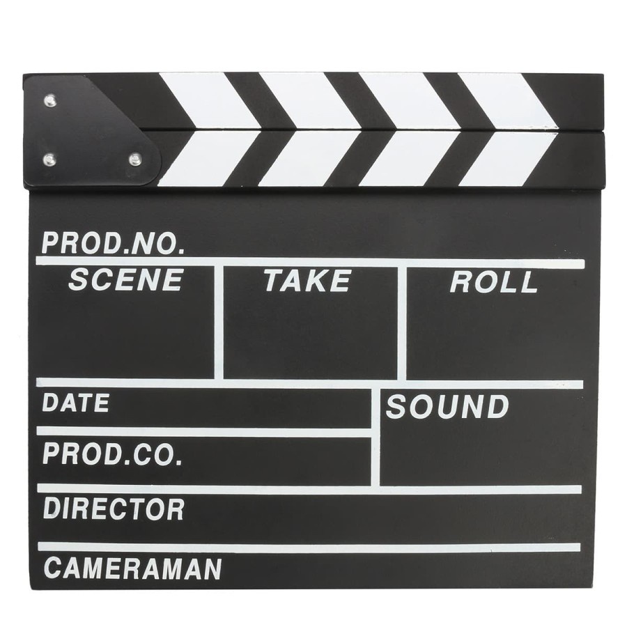 Professional Clapper Board Slate Black Shooting Movie Clapboard