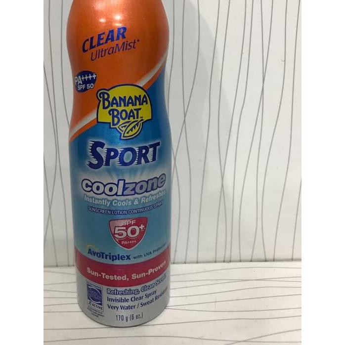 ⅎ Banana Boat sport coolzone spray SPF 50 ۞