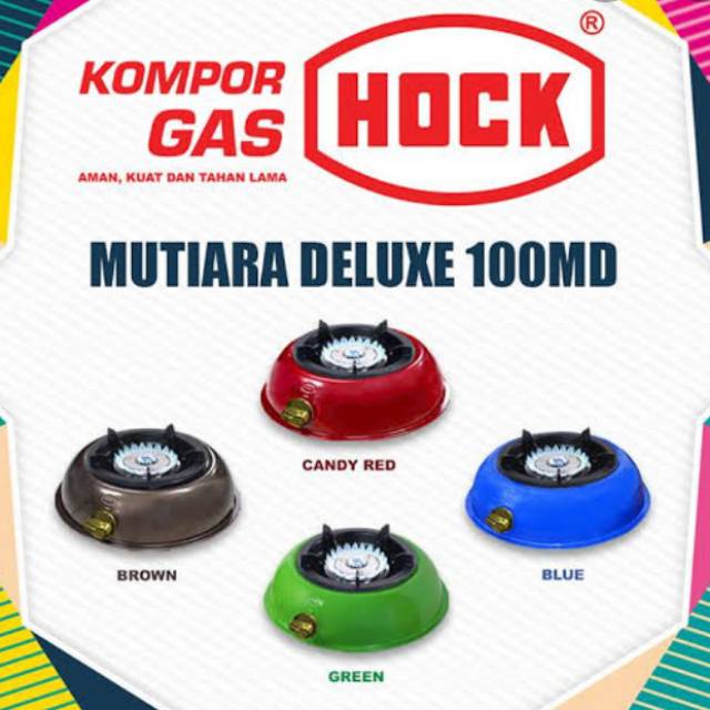HOCK Kompor Gas 1 Tungku Mutiara Deluxe 100MD - Garansi 1 Tahun