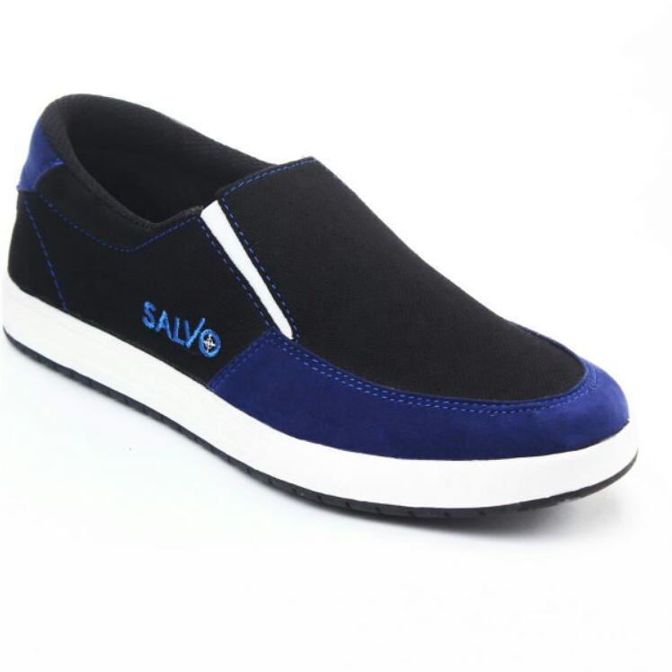 Langsung Beliii.. Sepatu Cowok Slip On Kanvas Keren Murah Sepatu Selop Pria Sneaker Tanpa Tali Hitam