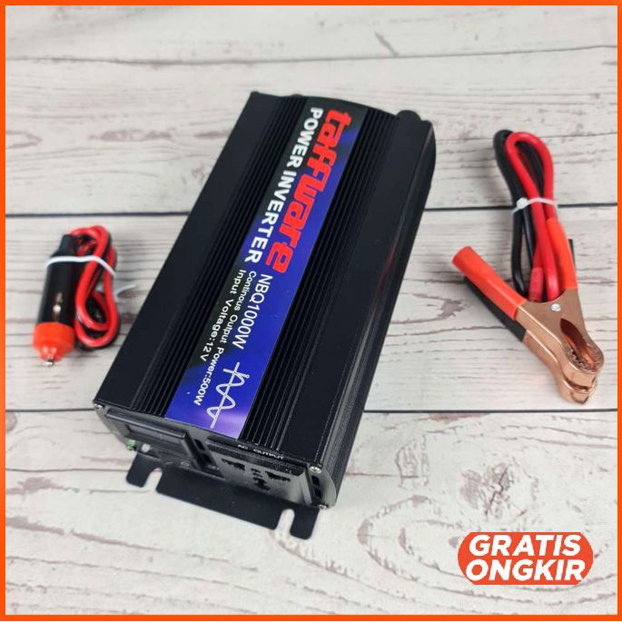 Genset Aki Car Power Inverter Pure Sine Wave 12V 1000W