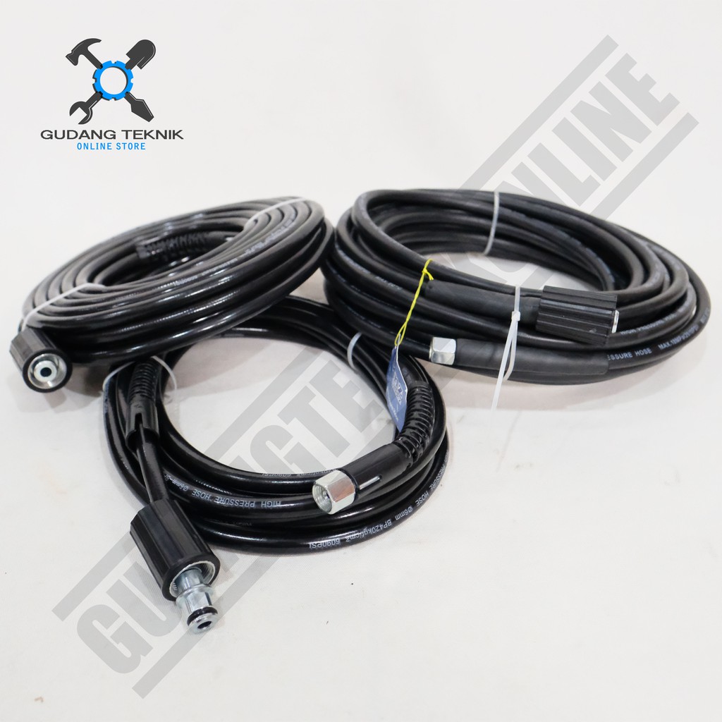 Selang Jet Cleaner Cuci Motor Mobil 5M - 10M - 15M Benz / Selang Cuci Motor Hose For Jet Cleaner