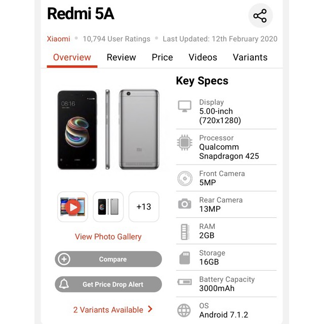 Asli Xiaomi Redmi 4A 5A 4G Mobile Phone