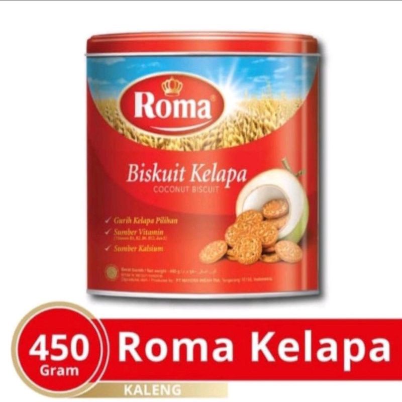 

ROMA BISCUIT COCONUT 450GR / Roma biskuit kelapa 350 gr / Roma biskuit kaleng 350gr