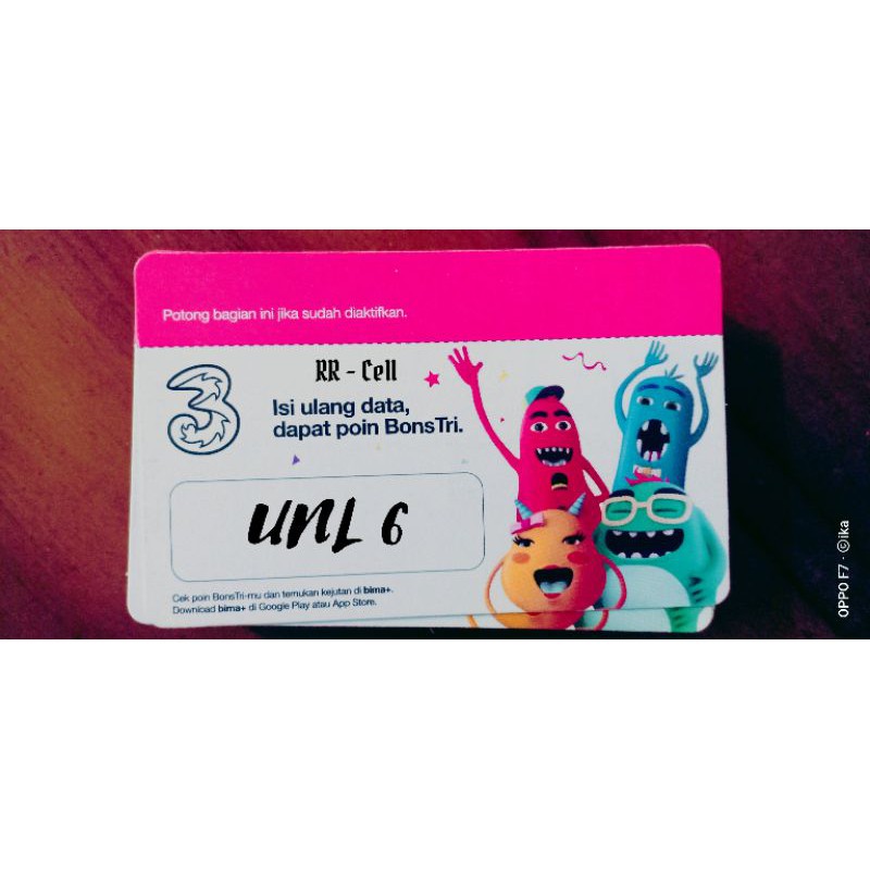 voucher tri unlimited + 6 GB