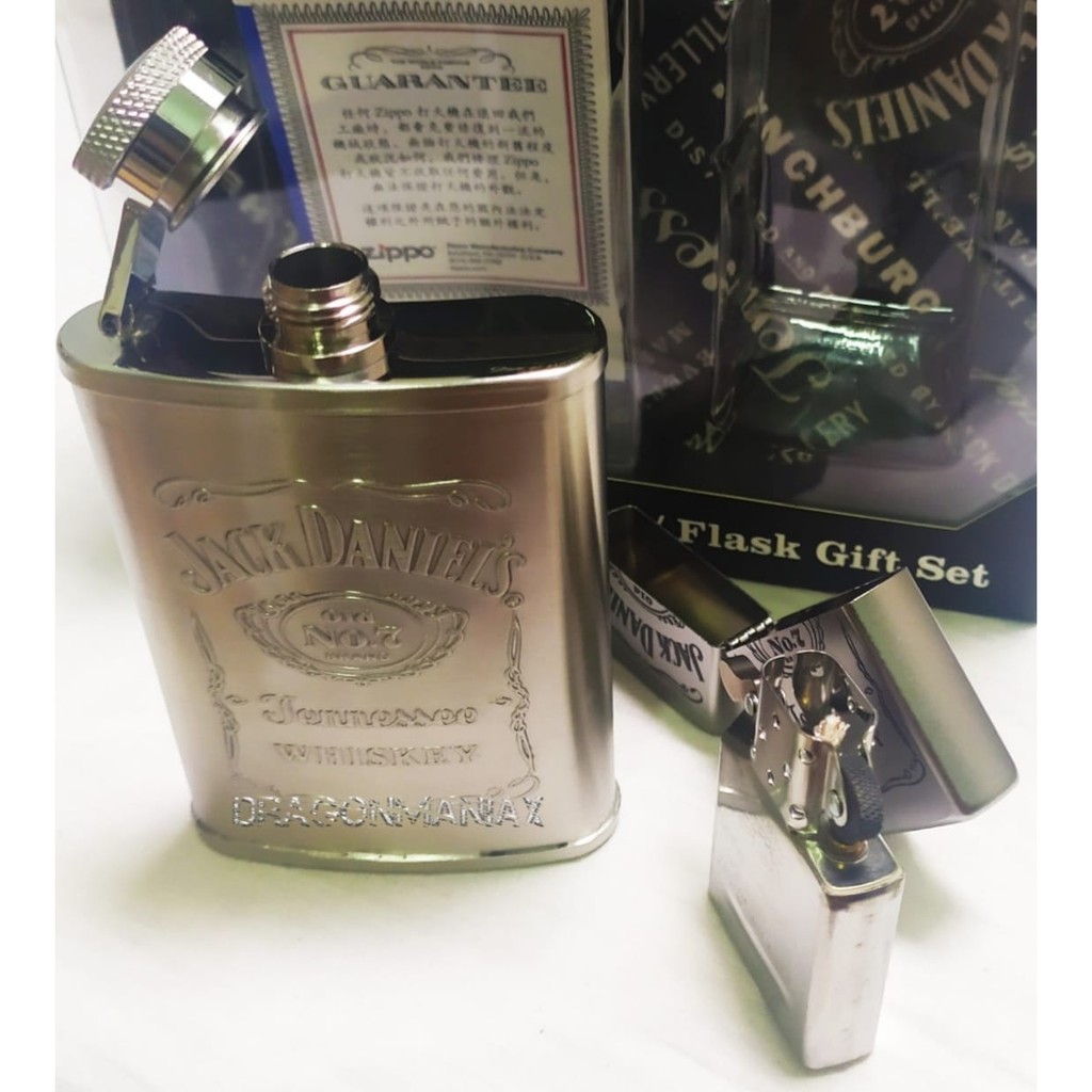 Korek Zippo Original Jack Daniel's & Flask Gift Set 49080