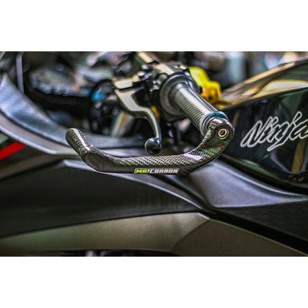 Readyy HANDGUARD CARBON KEVLAR PROGUARD KARBON SPION WINGLET SPAKBOR NINJA 250 Z250 CBR250RR CBR150