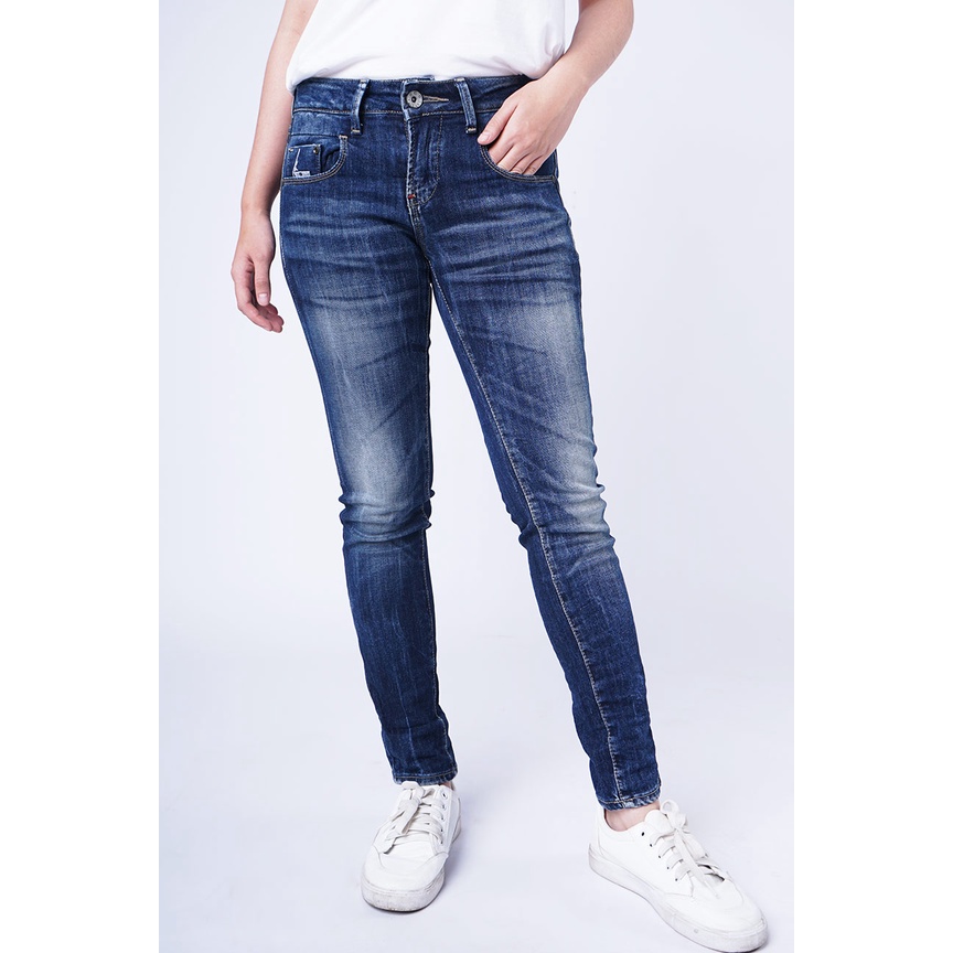 Logo Jeans Celana Jeans Wanita Skinny 86 Series Dark 43S86L3DA