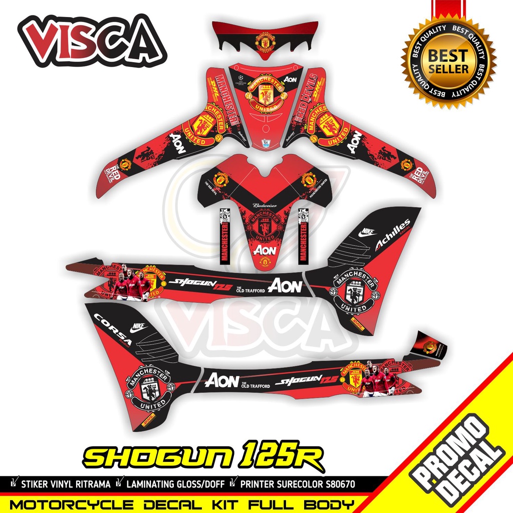 Decal Shogun 125 R Full Body Stiker Shogun 125 R Full Body Striping Shogun 125 R Full Body Man Unite