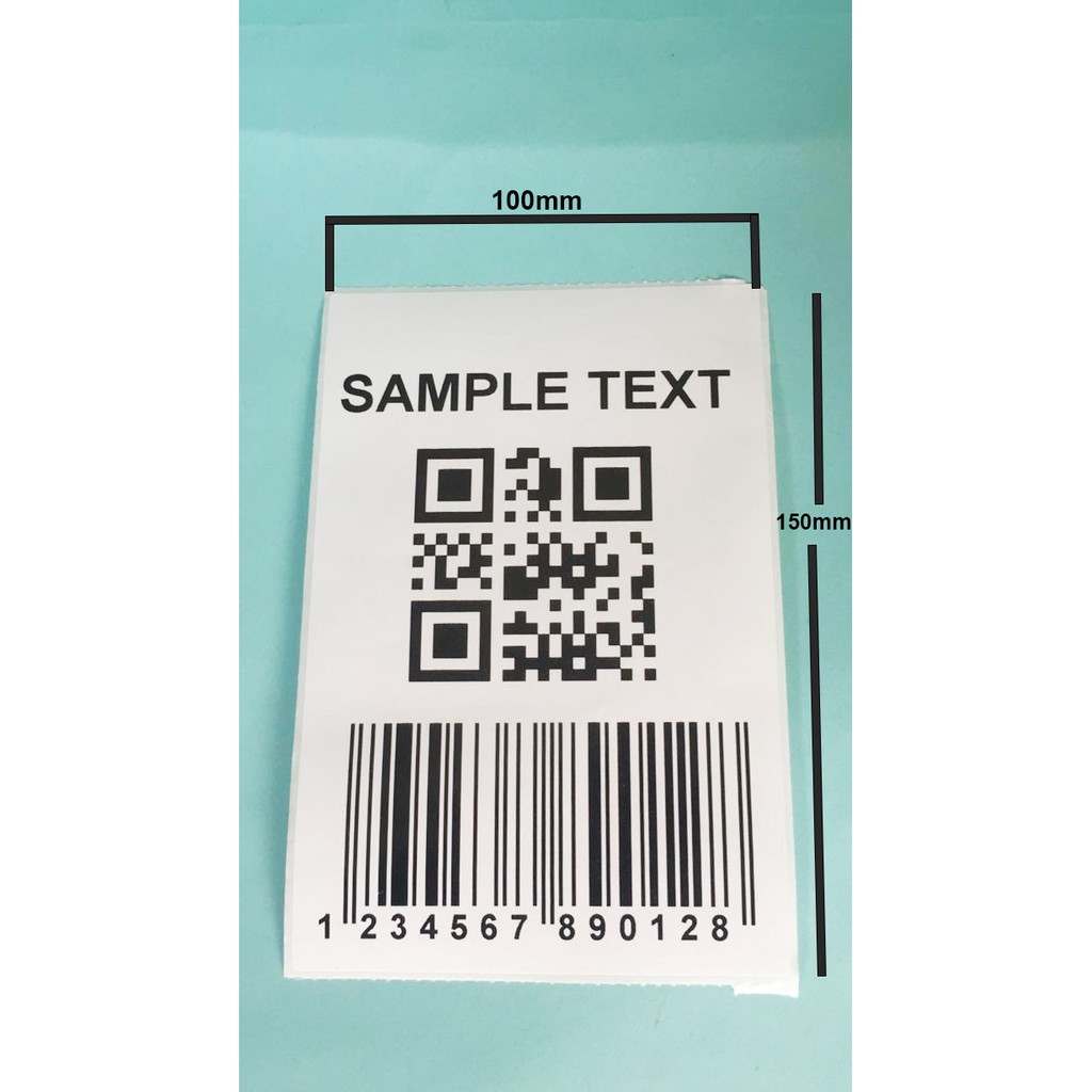 

Cetak Barcode Label Semicoad Ukuran 100mmX150mm