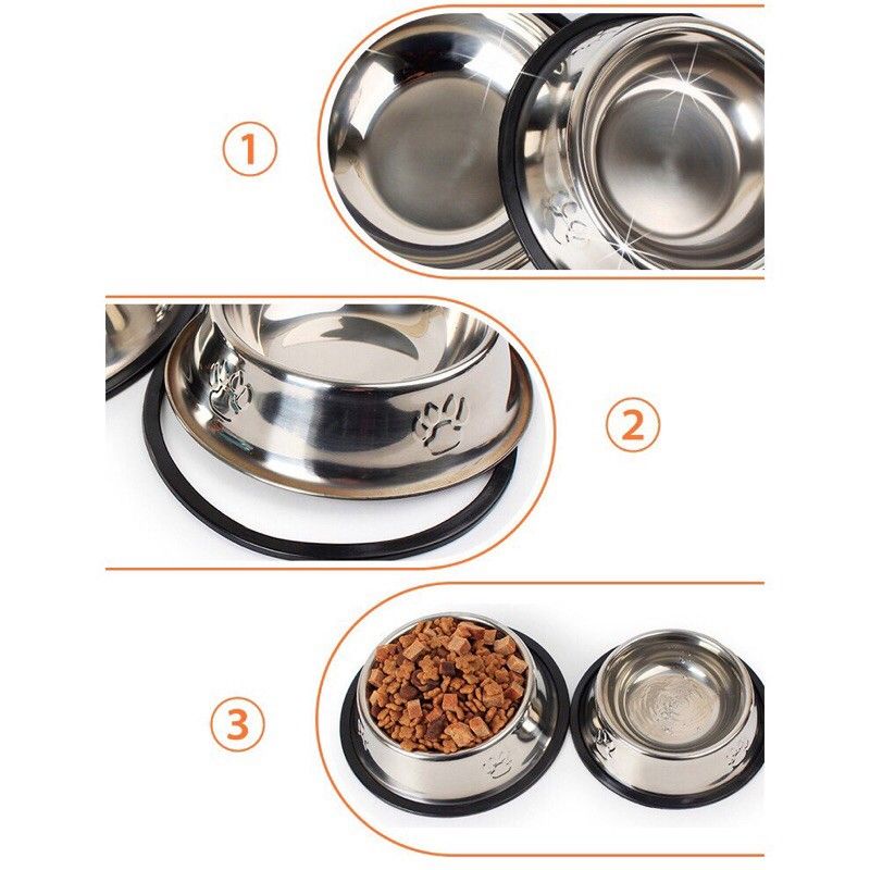 Tempat Makan Kucing Anjing Stainless stell anti karat