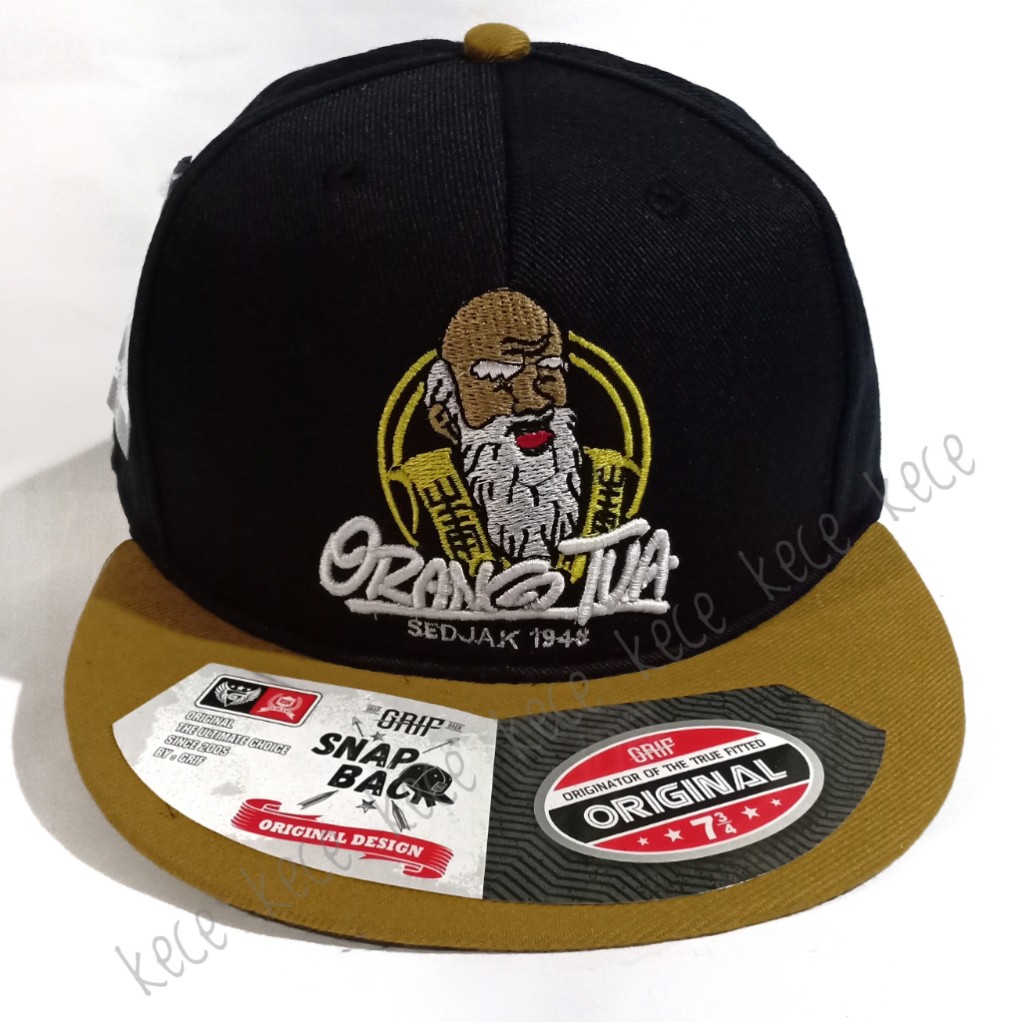 Topi Snapback Orangtua Bordir