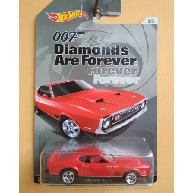 hot wheels hotwheels 1971 71 mustang mach 1 diamonds are forever bond