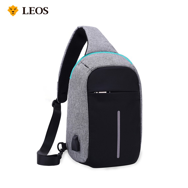 

LEOS Original Tas Selempang Anti Air dan Anti Maling + PORT USB (Free Kabel USB)