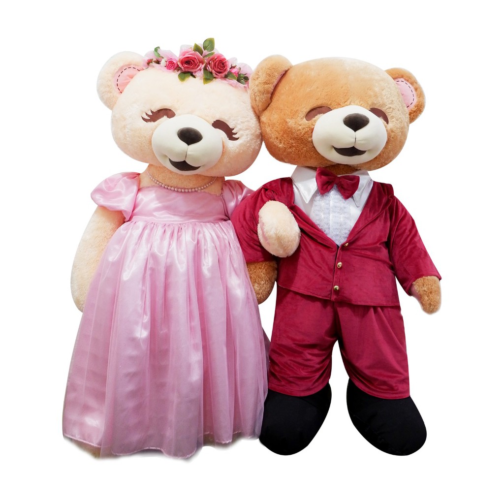 ISTANA BONEKA beruang jumbo bear wedding couple manten istana boneka besar ukuran manusia