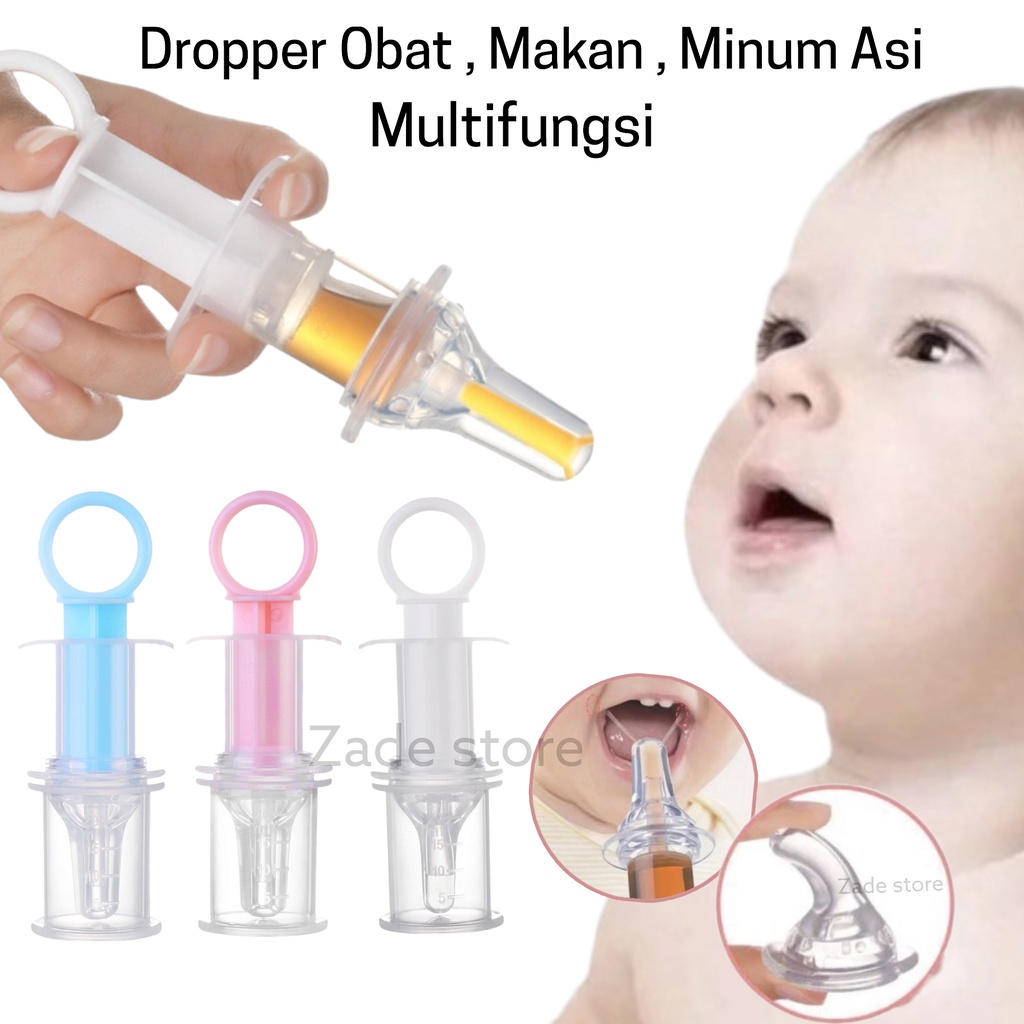 Pipet Obat Bayi Alat Tetes Bantu Makan Minum dan Obat Bayi Baby Milk &amp; Medicine Feeder Suntikan Pipet Drop Bayi DOT TETES Anak