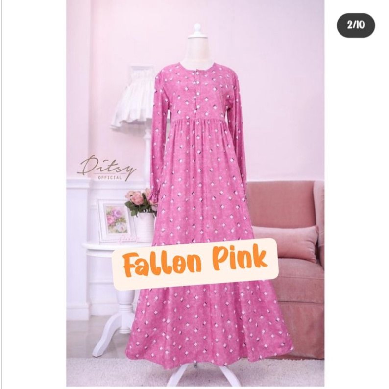 fallon pink ditsy