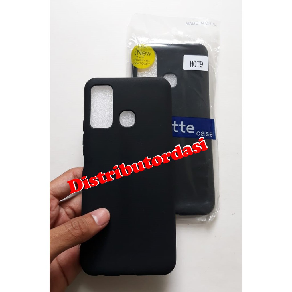 SOFTCASE CASE TPU SILIKON CASING KONDOM blackmatte case Infinix Hot 9 ready stok grosir