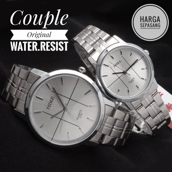 BARU Anti Air - Jam Tangan Couple Original Mike 8161 water resist proof by hargajam