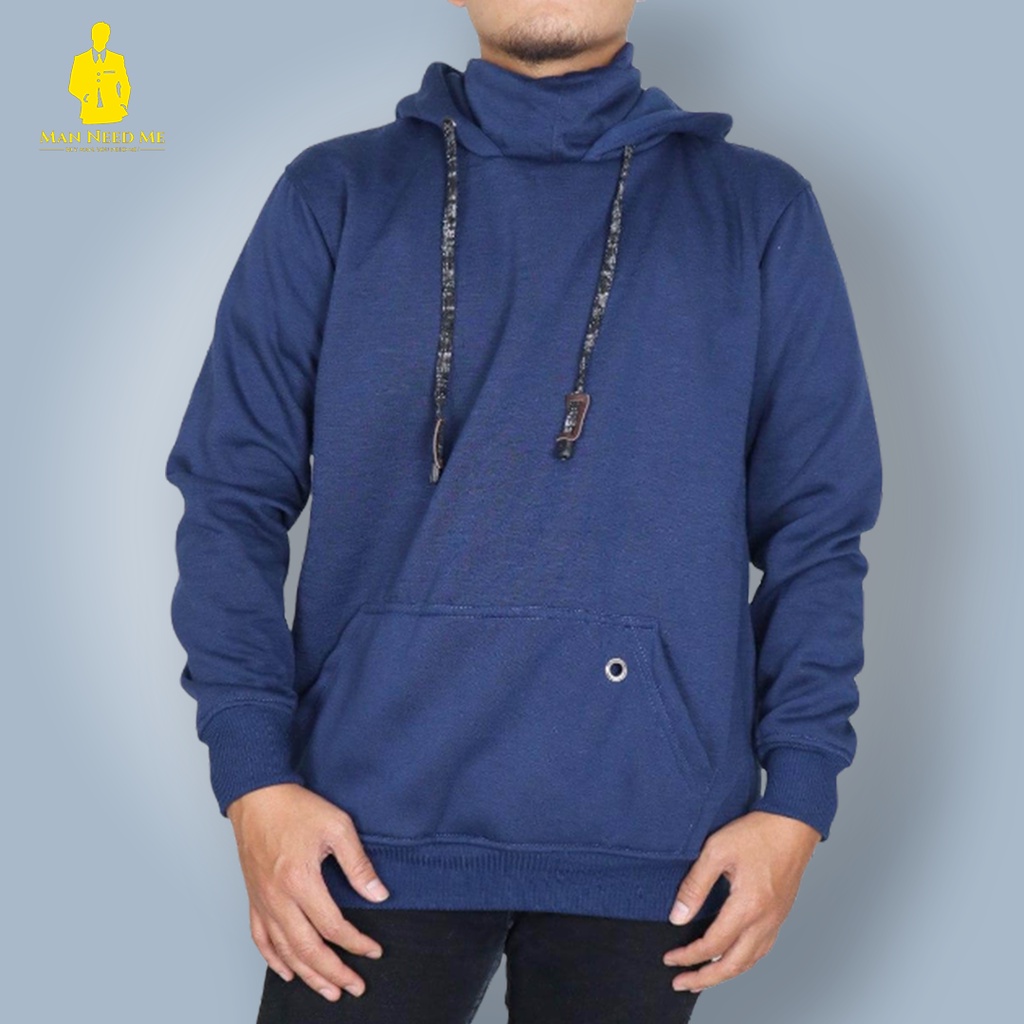 UDC NAVY |ManNeedMe x UnderCity| Jaket Pria Jacket Hoodie Fleece dengan Masker ORIGINAL