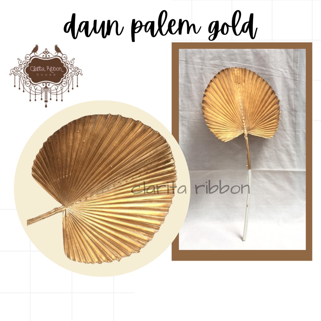 daun palem gold/palem kipas