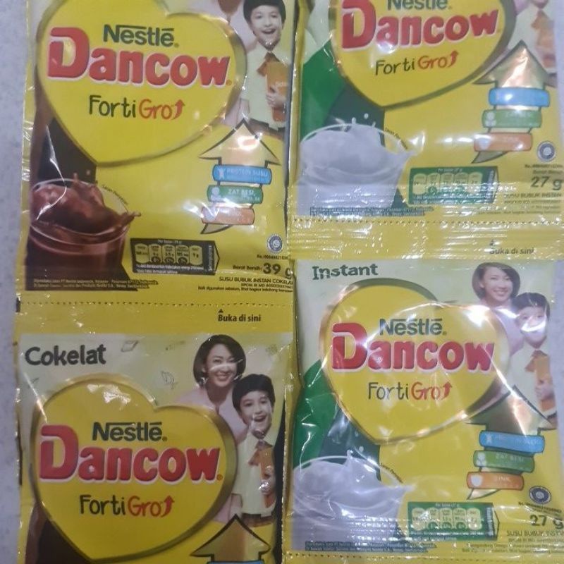 

DANCOW INSTANT FORTIGRO PUTIH 27 GR / COKLAT 39 GR RENCENG (ISI 10 SACHET)