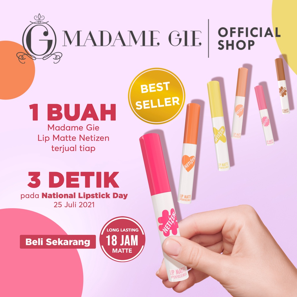 LIZBEAUTY - Madame Gie Lip Matte Netizen - Make Up Lipstick | Lip Cream