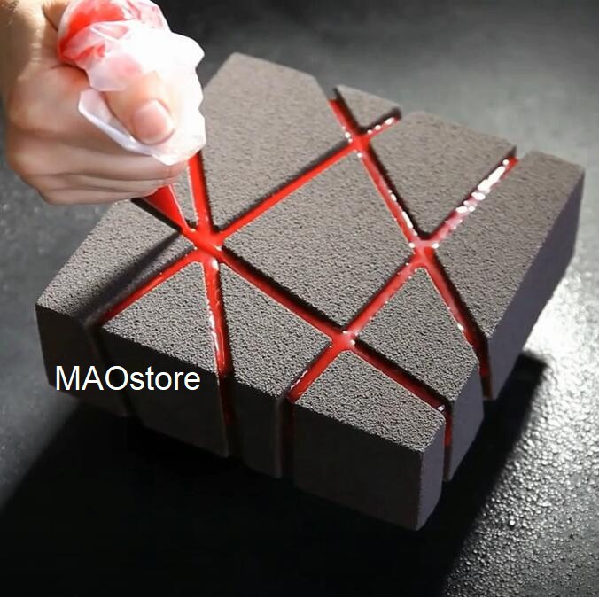 MAOSTORE MIRROR CAKE LOYANG ENTREMET CAKE GEOMETRIC MOUSSE DESSERT