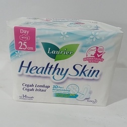 Laurier Healthy Skin ( WING 25CM ISI 14 buah ) pembalut wanita (no.20)