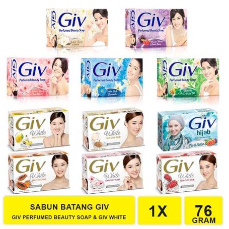 * NCC * GIV Sabun Mandi Batang Dan Pouch Refill Cair Skin Care Soap With Viva White Complex