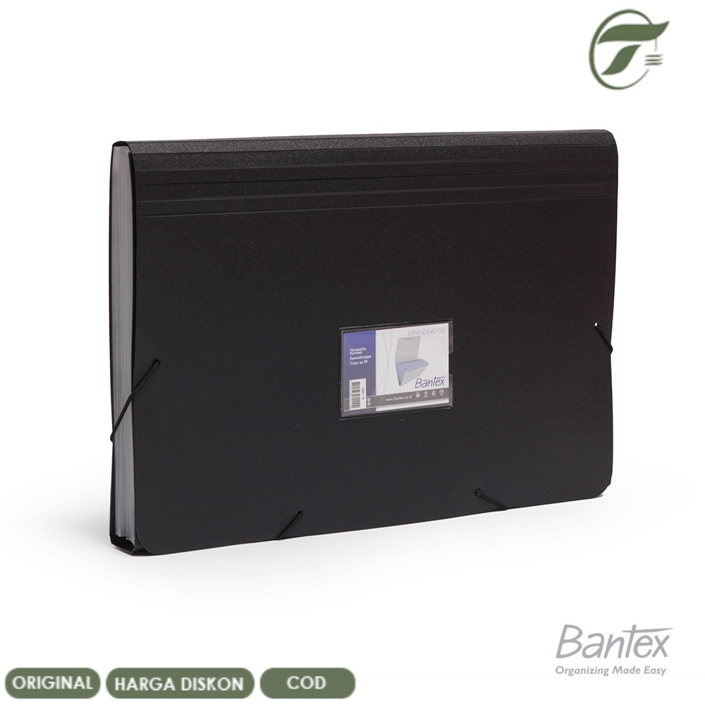 

Bantex Expanding File PP Folio Black #3601 10