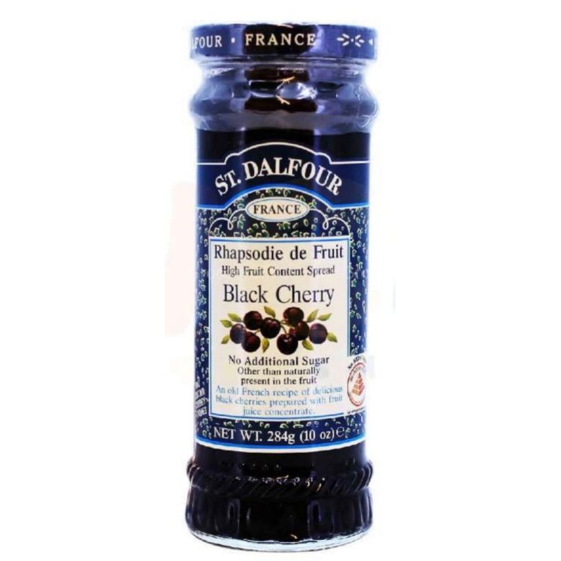 

St Dalfour Black Cherry Fruit Spread Jam Selai 284gr