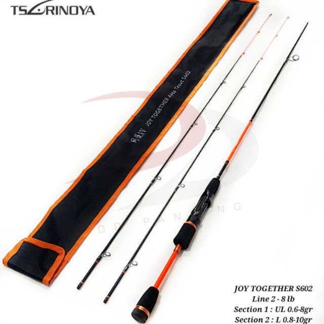 Joran Casting Spinning Tsurinoya Joy Together S602