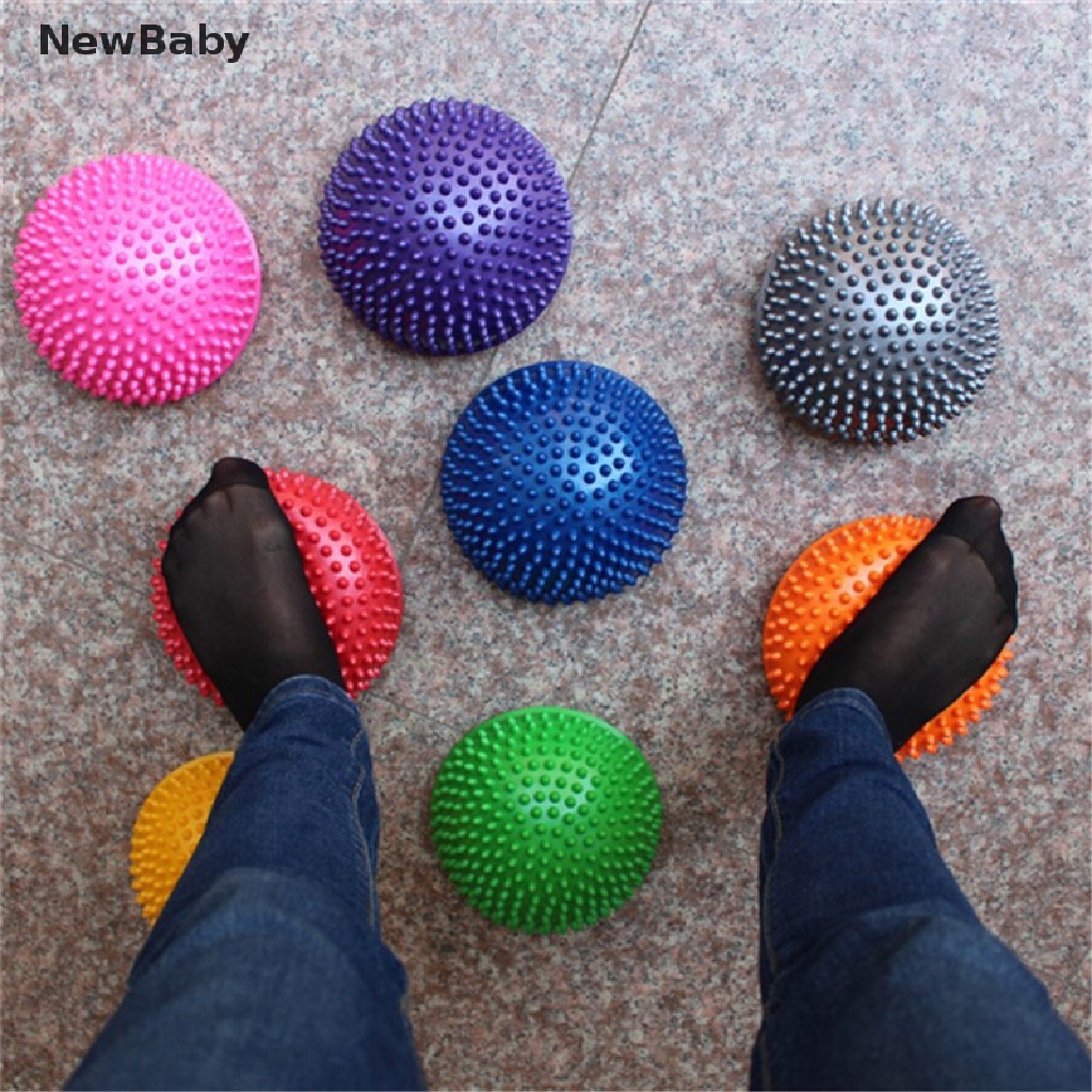2pcs Mainan Bola Batu Keseimbangan Bentuk Setengah Lingkaran Untuk Melatih Sensorik Anak