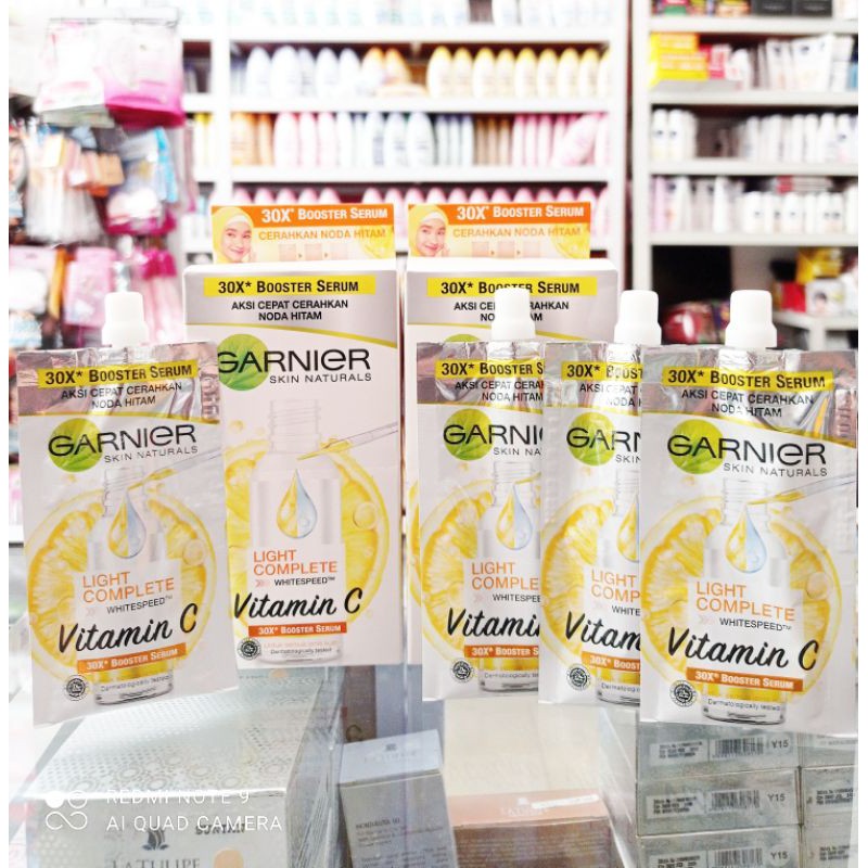 Garnier Sachet 30× Boster Serum Vitamin C / Serum Garnier kuning sachet BUKAN RENTENGAN