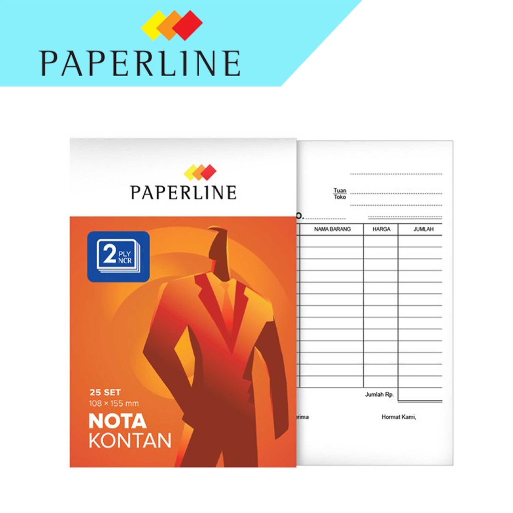 

Paperline Nota Kecil - K2 NCR 2Ply 55gsm 108x155mm (25 set)