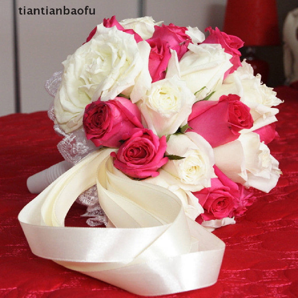 [tiantianbaofu] 6pcs Bridal Wedding Flower Decoration Bouquet Foam Holder Handle New Boutique