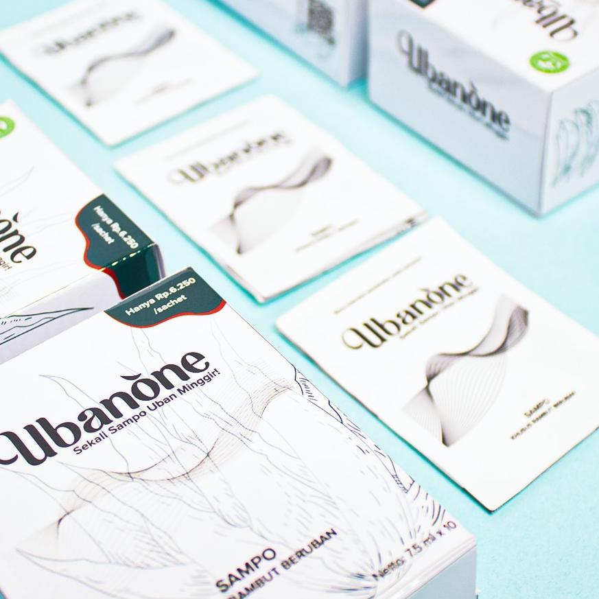 ۞ 4 Box PAKET HITAM SETAHUN Shampo Uban - Ubanone Shampo- Uban hilang dalam 3 menit bahkan kurang ➢