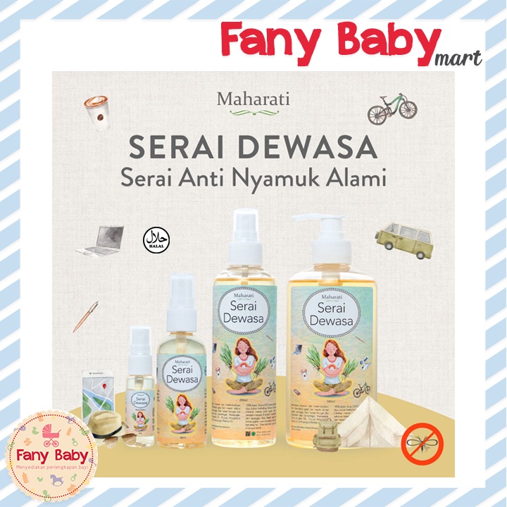 MAHARATI SERAI DEWASA ANTI NYAMUK ALAMI INDOOR &amp; OUTDOOR