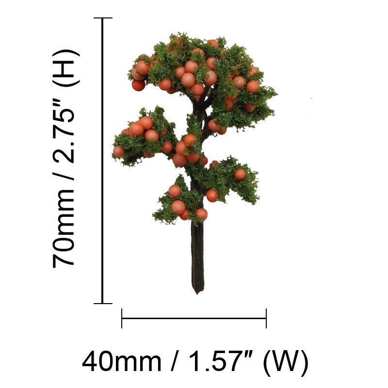 Miniatur Pohon Tanaman Jeruk Diorama Maket Terarrium - MNB34
