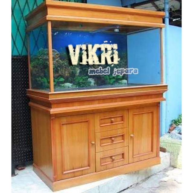  meja  aquarium  minimalis jati 120 cm mebel jepara  furniture 