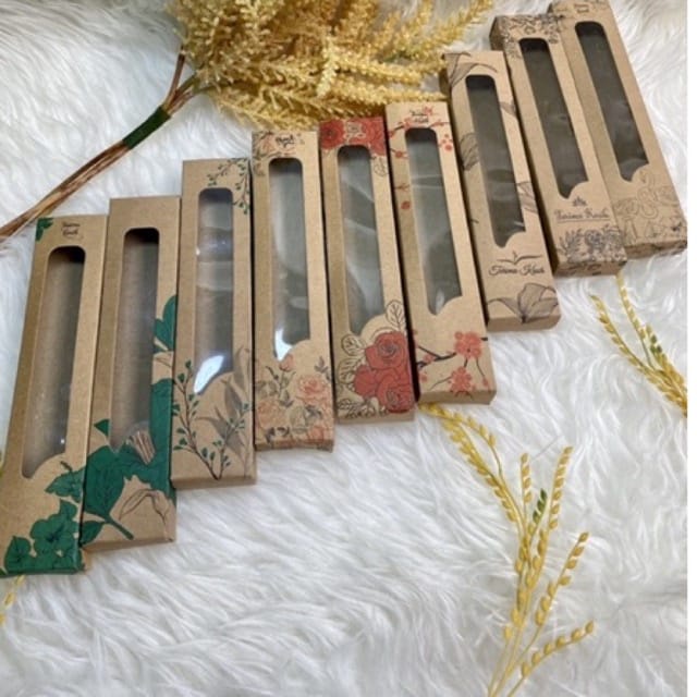 PAPER BOX / BOX SENDOK RUSTIC / KOTAK TEMPAT SOUVENIR SENDOK GARPU SUMPIT