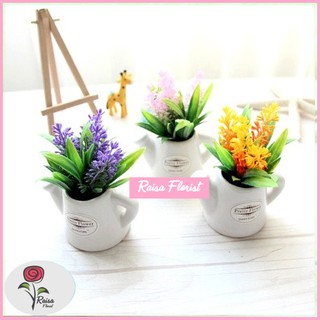 Set Tulip Vas Artificial Hiasan Cafe Rumah Bunga Plastik Set Tulip Vas Artificial Hiasan Cafe Rumah Bunga Plastik