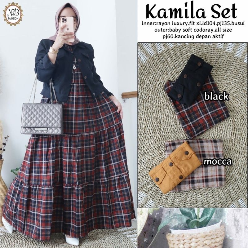 KAMILA SET ORI N&B FASHION