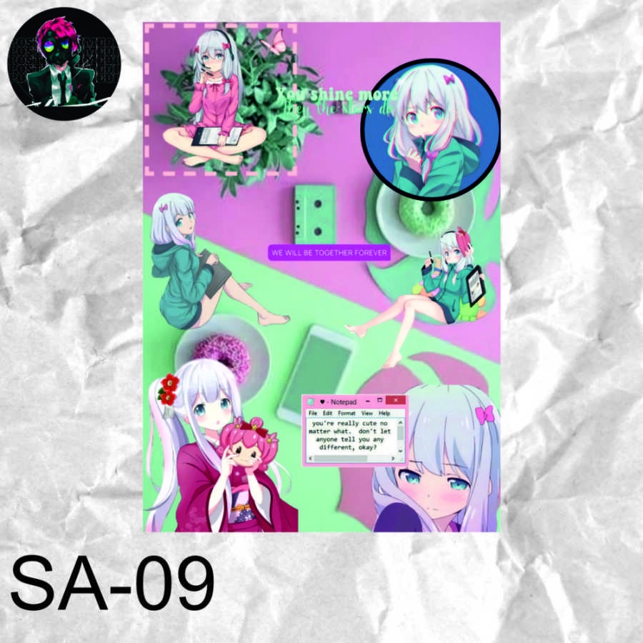 Poster Anime Aesthetic Eromanga Sense [SAGIRI]  Poster Aesthetic Anime Eromanga Sensei|Poster Sagiri-ESA09
