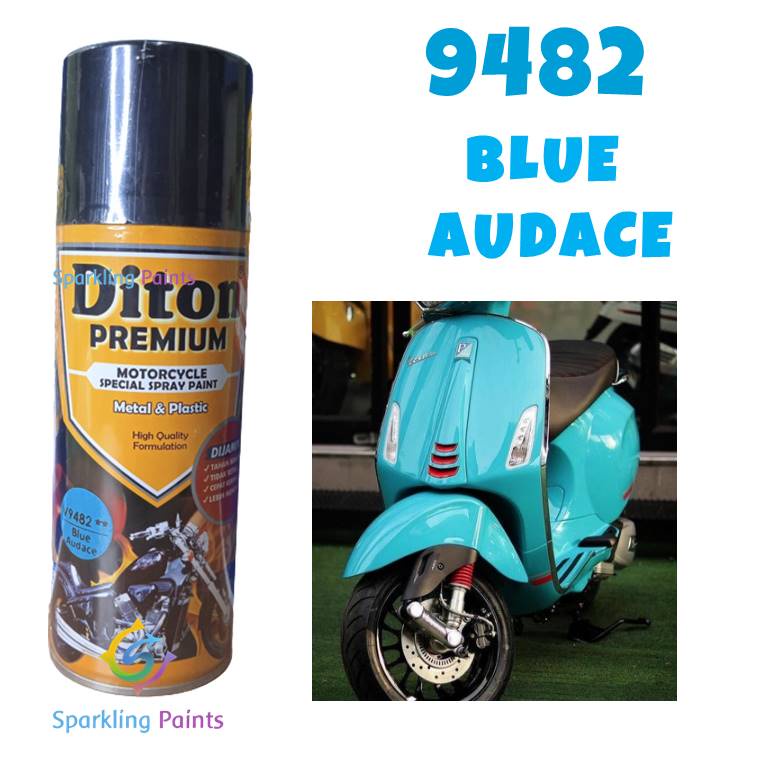 Pilox Diton Premium Blue Audace 9482 Warna Biru Toska Tosca Motor Helm Pespa Vespa 9482**